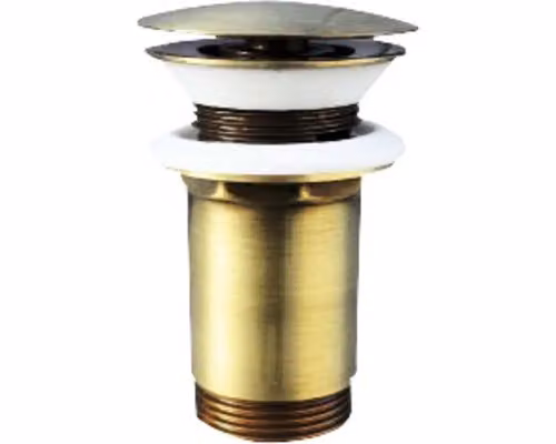 Uscita RAV Slezák CLICK CLACK per lavabo con troppopieno oro MD0484SM