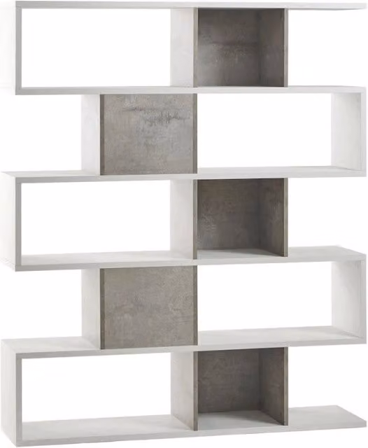 Libreria Modulare H178 L150 Kit Ossido Bianco cm 150x38x180h - Sarmog