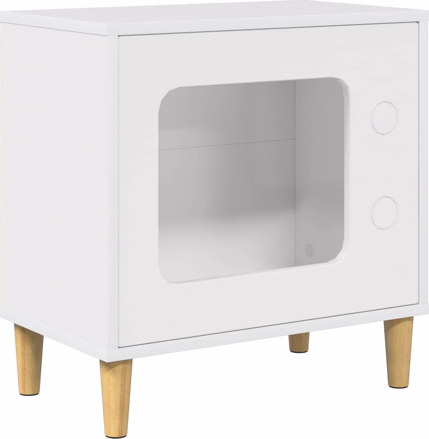 Casa per Gatti Bianco Lucido 51 x 30 x 52 cm Legno multistrato