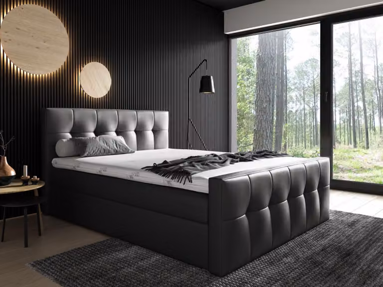 Boxspring Bett Schlafzimmer Betten 200x200 Polsterbett Design Doppel Hotel Möbel