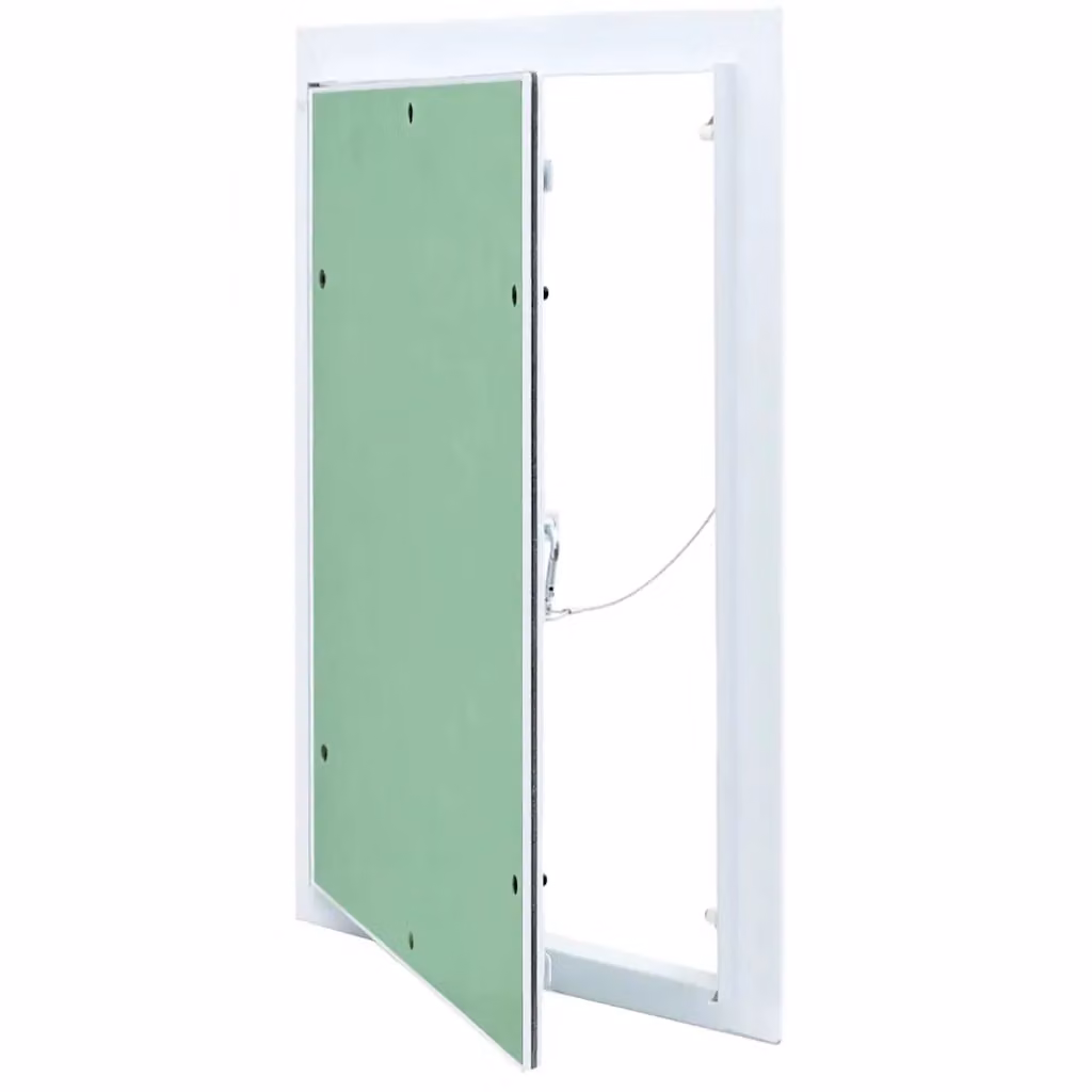 vidaXL Pannello di Accesso in Alluminio Verde e Argento L: 30 cm, H: 45 cm