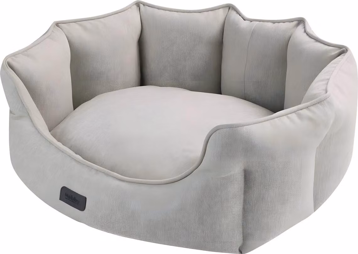 Letto Nobby comfort ovale "VALEA" beige 86 x 70 x 24 cm