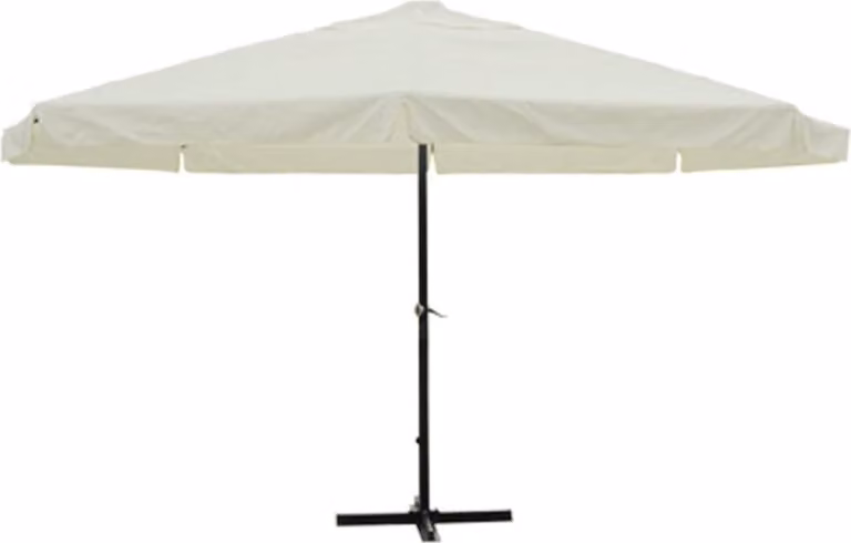 Ombrellone bianco in alluminio 500 cm