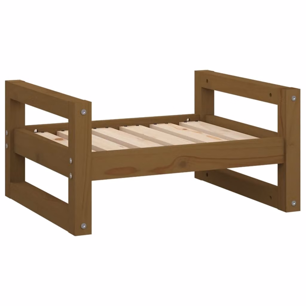 Cuccia per Cani ambra 55,5x45,5x28 cm Legno Massello di Pino