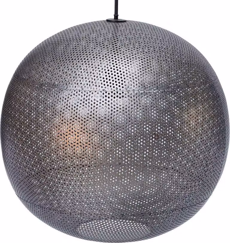 Lampada a sospensione Moonlight con paralume in ferro traforato ⌀ 40 cm