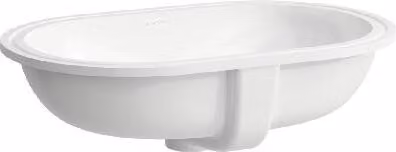 Laufen Savoy - Lavabo da incasso 510x310 mm, con sfioratore, senza foro per miscelatore, bianco H8189460001091