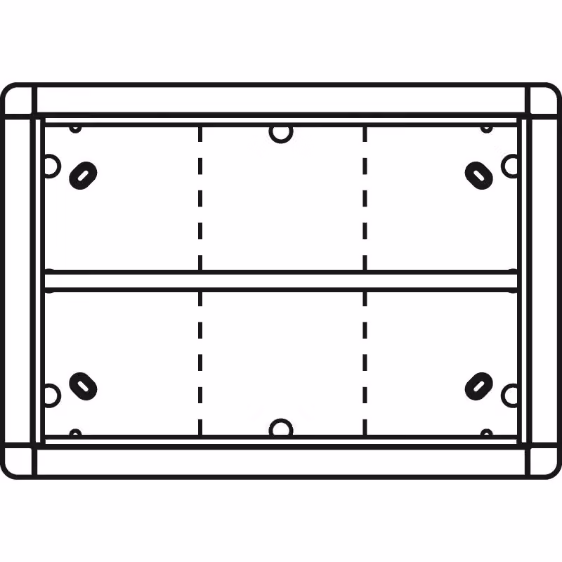 Cornice a vista Ritto con 6 moduli, colore speciale RAL 1883699