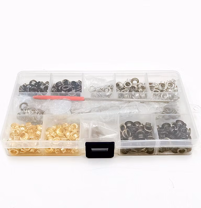 INF Kit di utensili per occhielli con 440 set di occhielli metallici da 5 mm