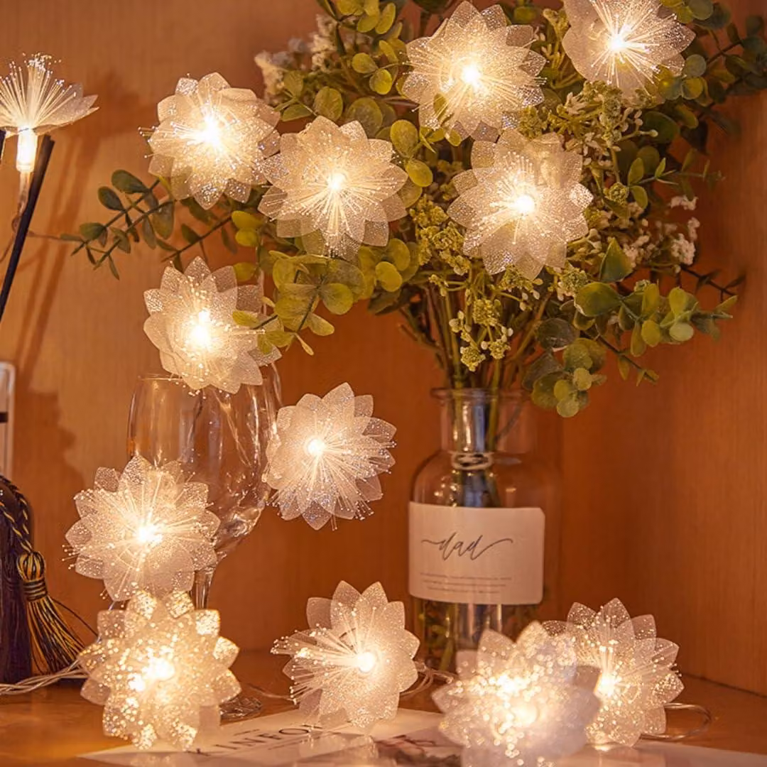 Ghirlanda di luci LED con 20 luci bianche calde, alimentazione USB, lunghezza 3 metri