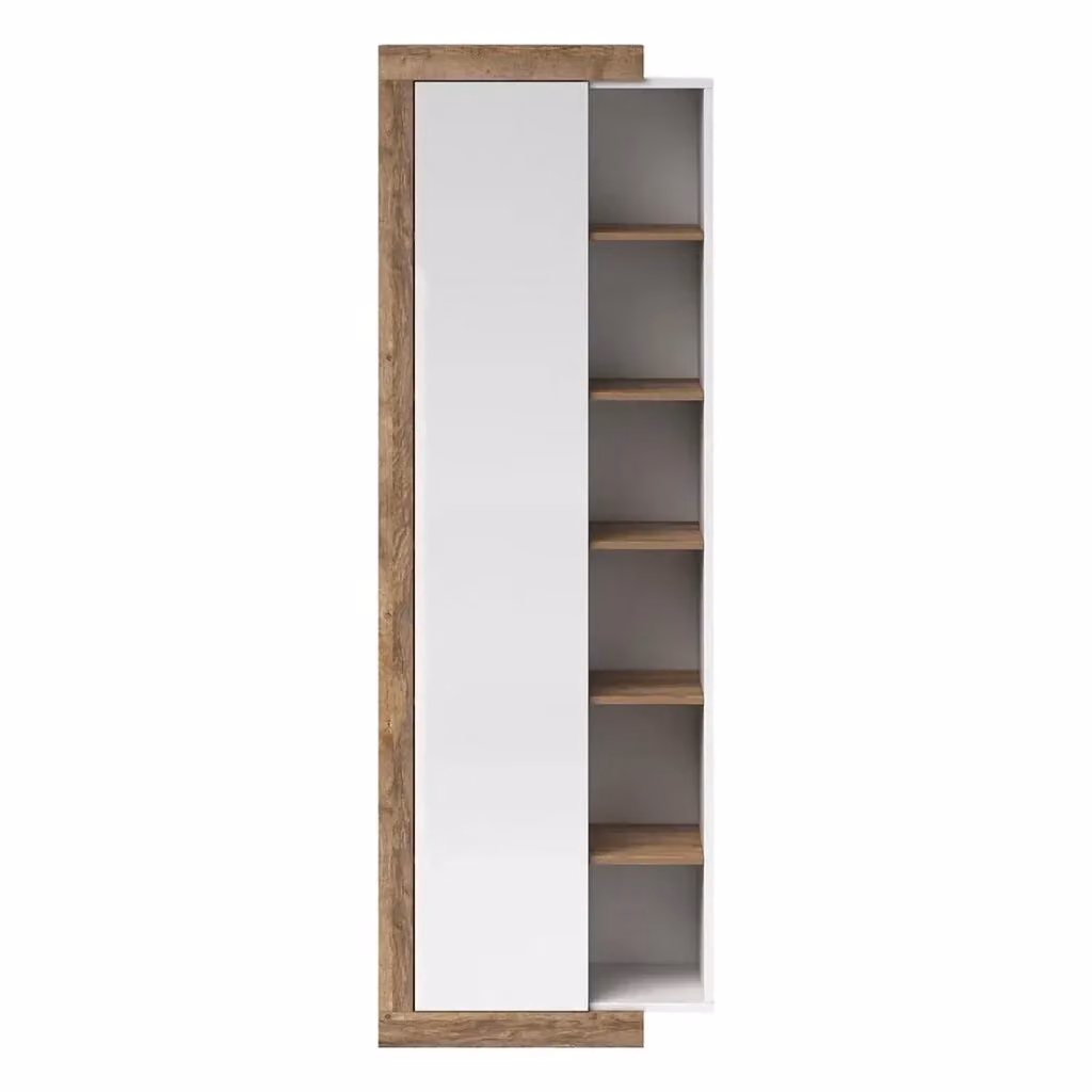 Set di 5 mobili da soggiorno collezione SINATRA Meublorama in colore quercia e bianco lucido – 2