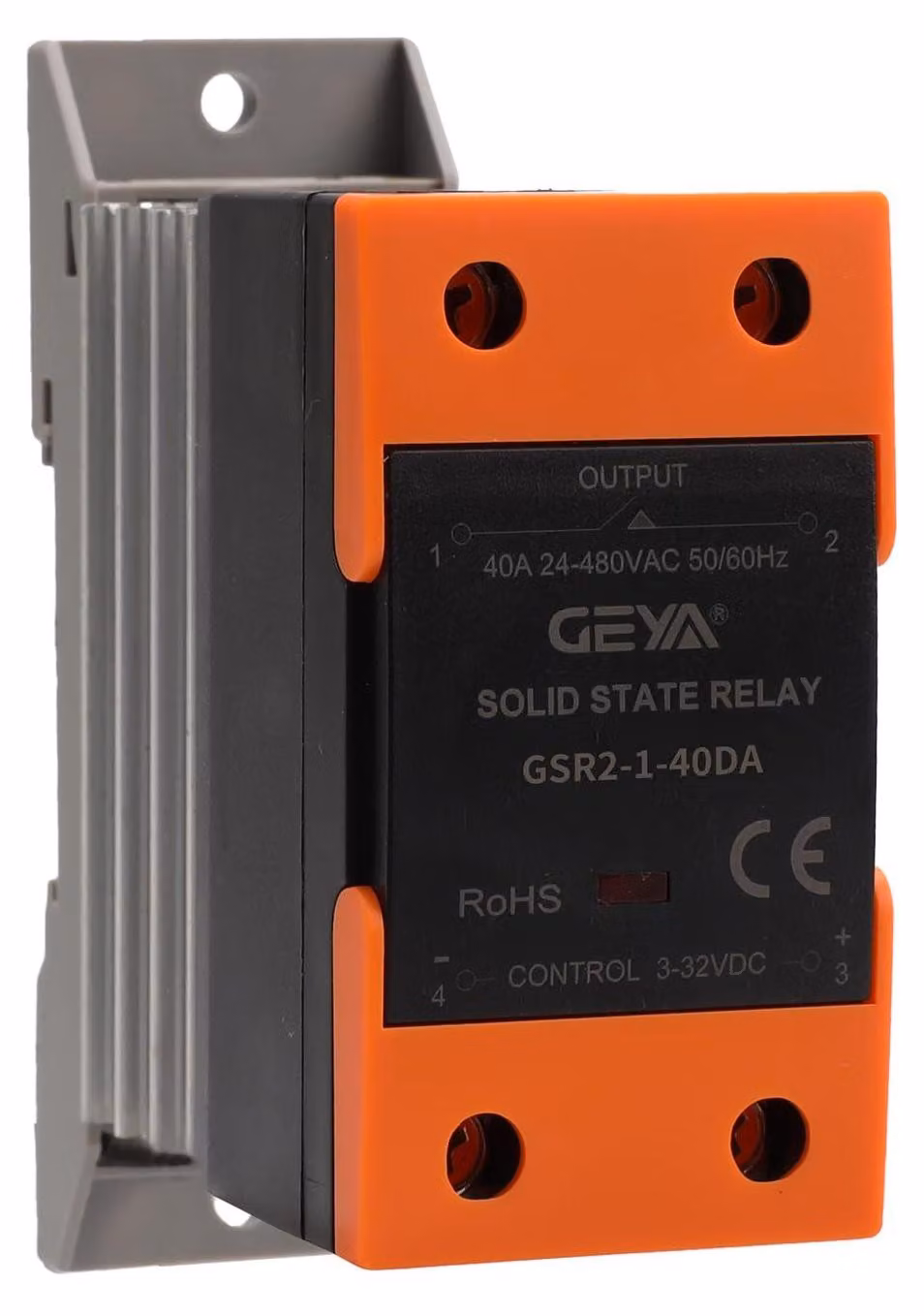 Relè a semiconduttore con dissipatore, DC-AC, monofase, SSR, 40A