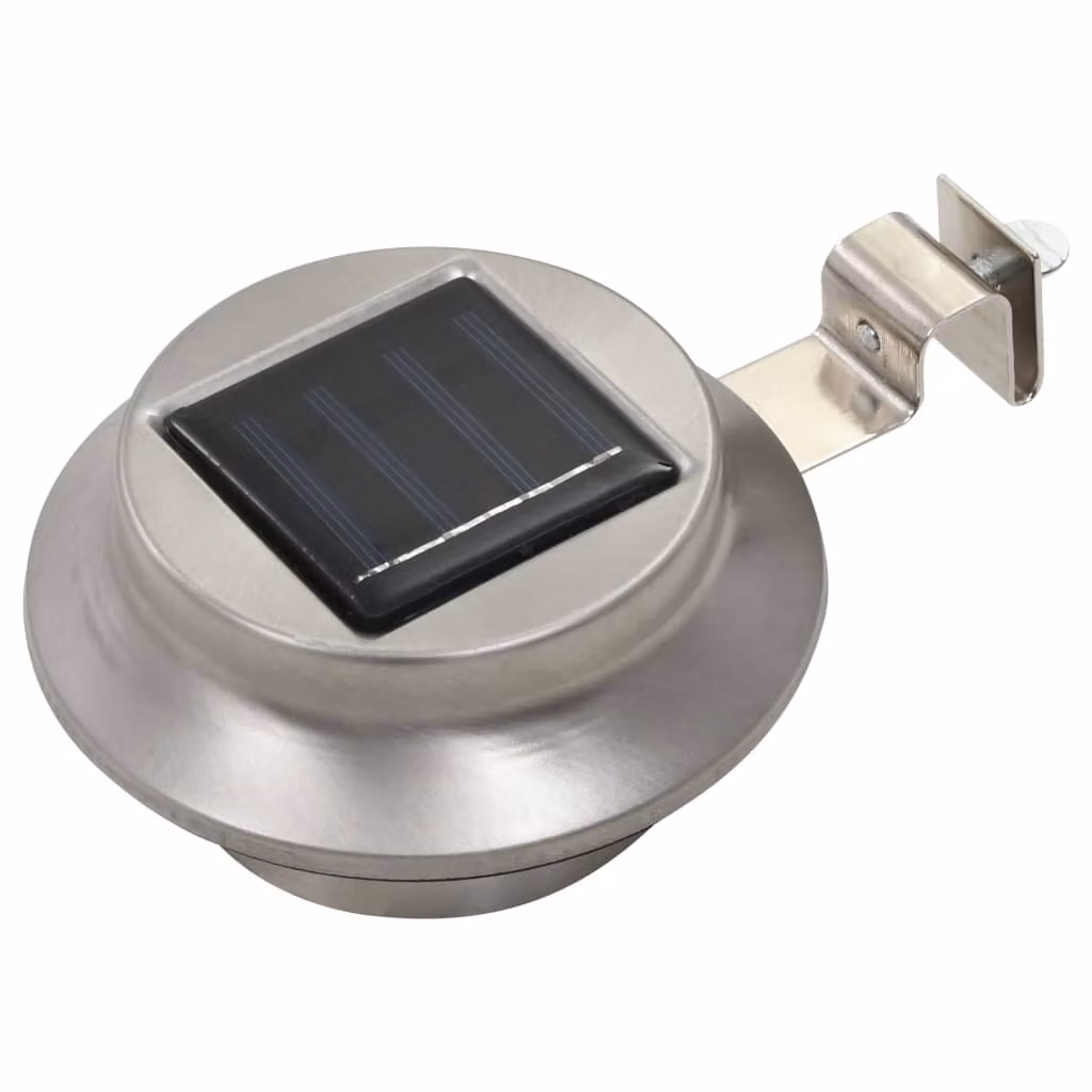 Lampade Solari da Esterno 12 pz LED Rotonde 12 cm Bianche