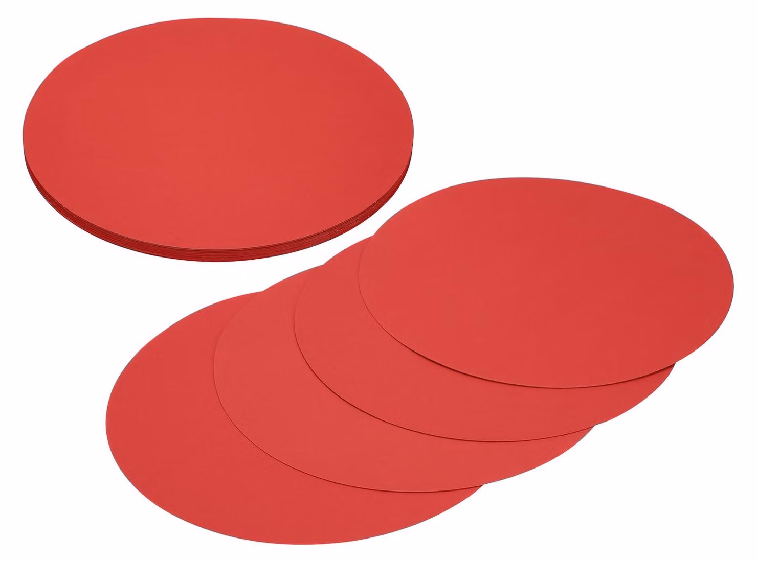 24 cerchi di cartone, diametro 21 cm, cartone spesso ideale per lavori manuali e progetti fai-da-te