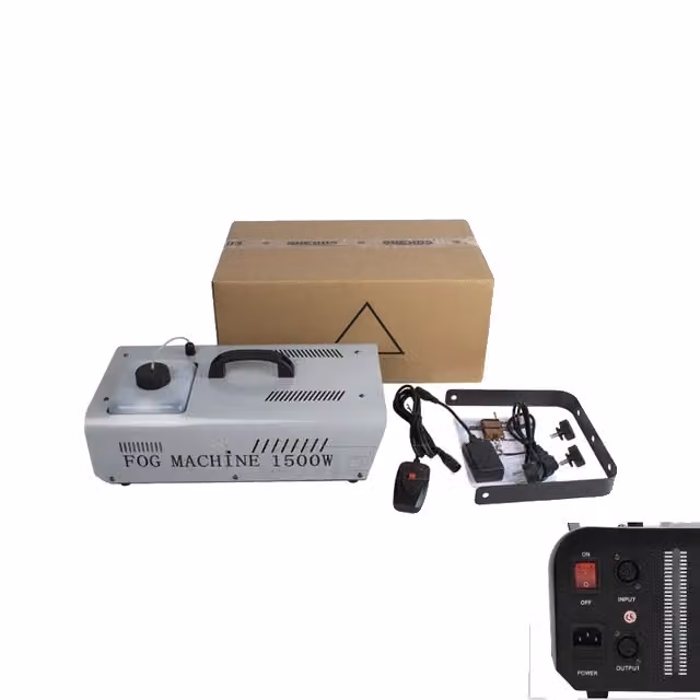 Macchina per fumare, potenza 1500W, telecomando e cavo di controllo, 1500W, spina UE