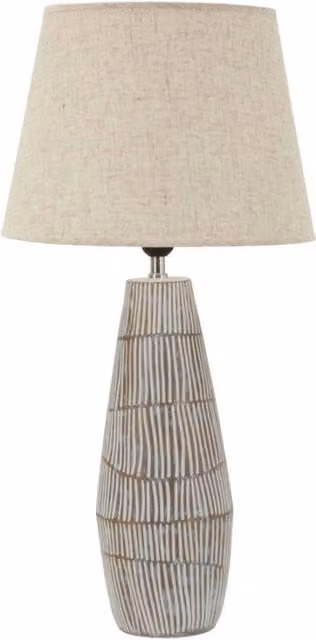 Lampada da tavolo Hanoi Mauro Ferretti multicolore beige Ø: 35 cm, H: 69,5 cm