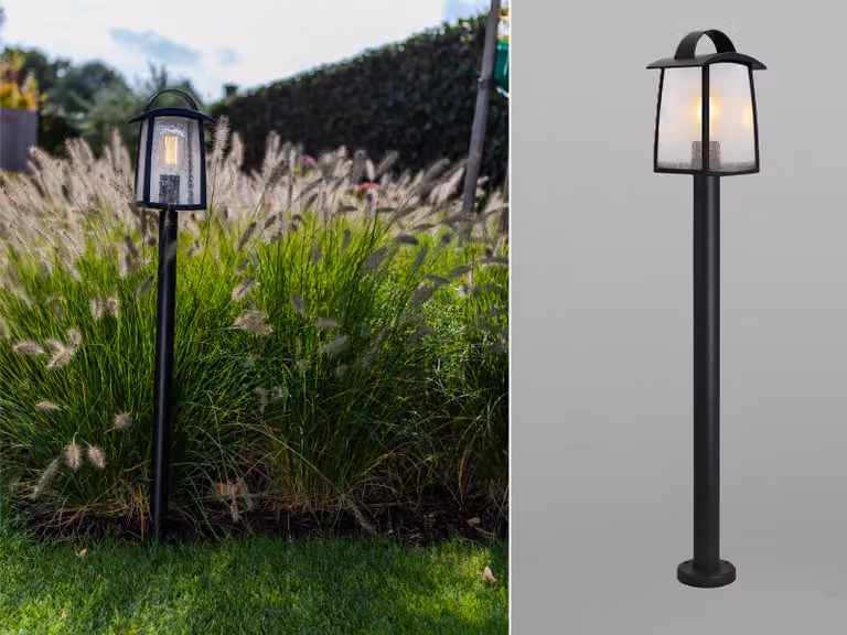 Lanterna da esterno per giardino, palo KELSEY nero Lutec 7273601012