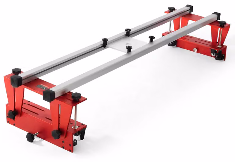 Guida regolabile per router - Binario guida per router - Guida per lavorazione del legno - Barra di scorrimento - Levigatrice a nastro per legno