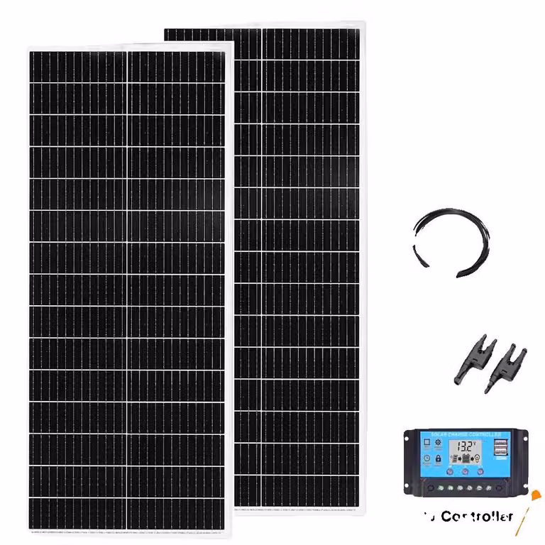 Pannello solare, potenza in uscita 100 W, tecnologia monocristallina, kit 12 V 200 W