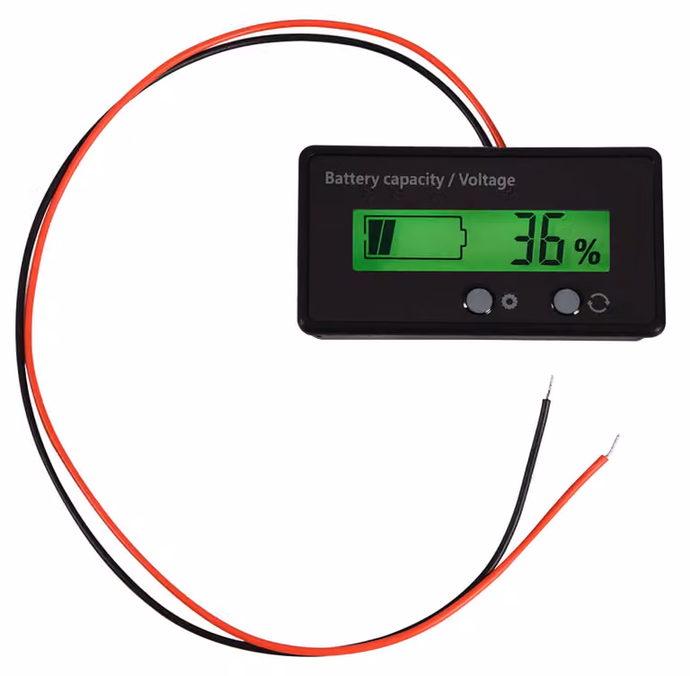Display LCD retroilluminato, misuratore universale di tensione e capacità della batteria, tester, monitor voltmetro