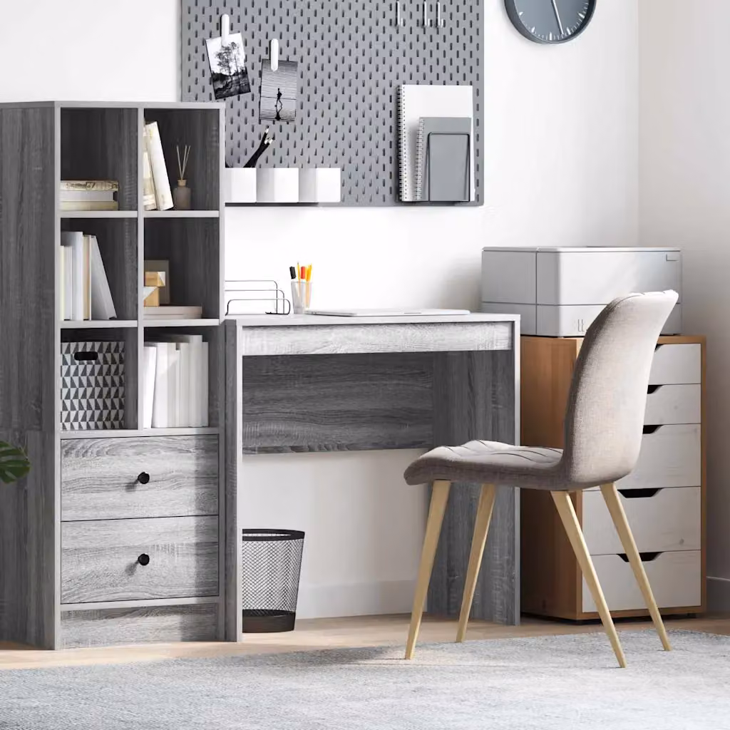 Scrivania vidaXL Grigio, L 80 x P 40 x H 76 cm