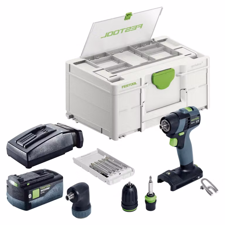 Festool TXS 18-Basic-Set Avvitatore a batteria 18 V 40 Nm Brushless + 1x batteria 5,0 Ah + caricabatteria + Systainer