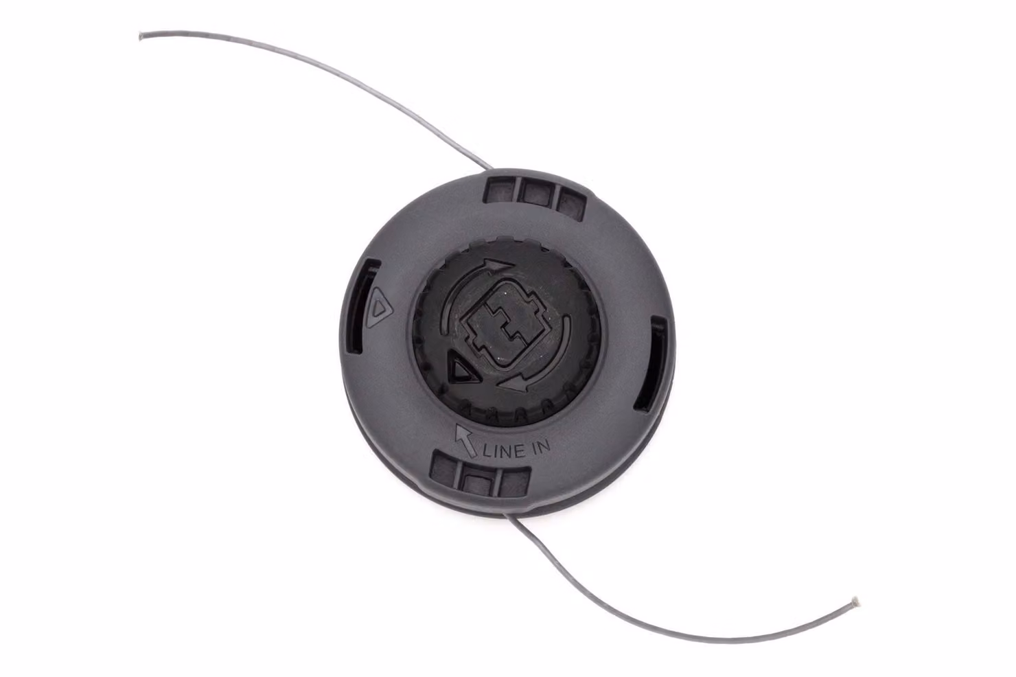 Testina portafilo Easy Load con filettatura esterna M10 x 1,25 per decespugliatori a benzina, elettrici e a batteria, filo 2,0 mm incluso