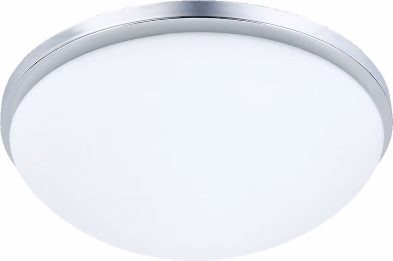 Lampada da soffitto PERI 1xE27/40W Ø23cm H:11cm cromo/bianco opaco dimmerabile