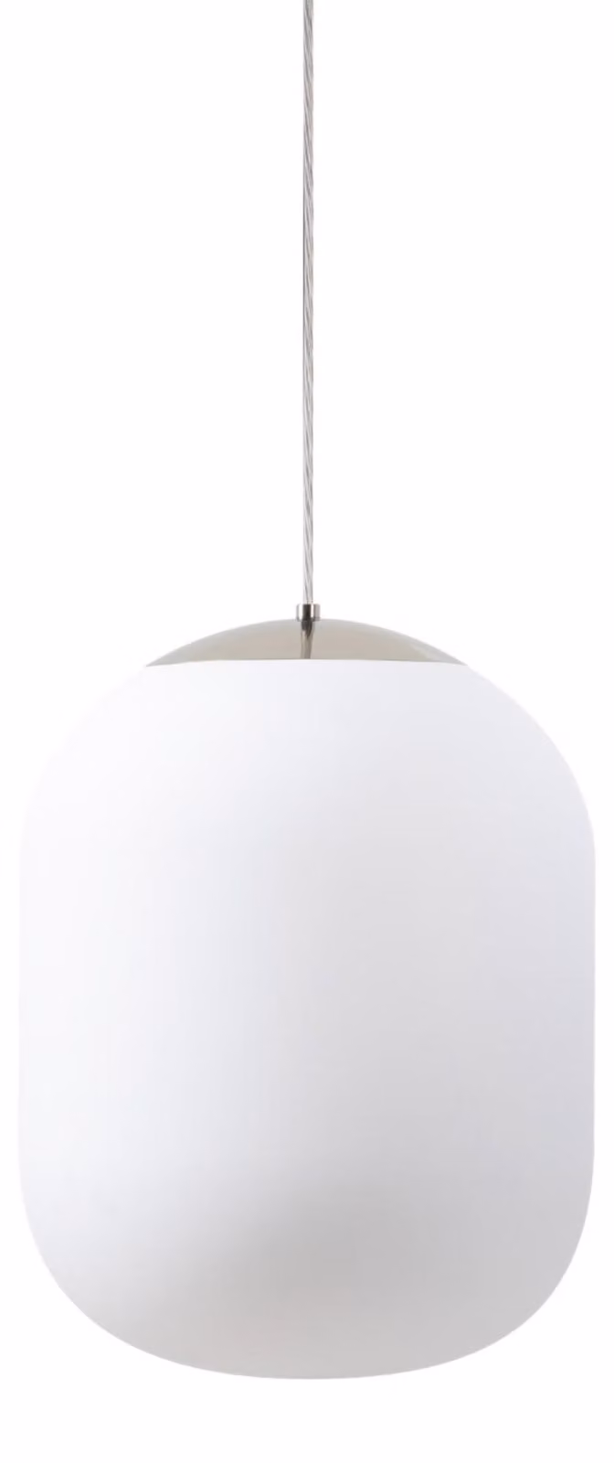 OSMONT TAN62387 TANIA S1 HP apparecchio a sospensione in vetro acciaio inox / bianco IP40 3000 K 52W LED DALI