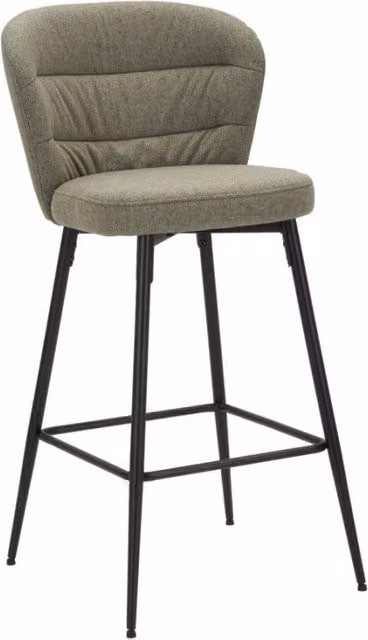 Sgabello Bar Losanna Verde Set 2 Pz cm 52x59x108