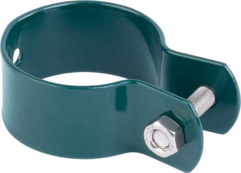 Morsetto Strend Pro METALTEC FA005, 38 mm, verde, per palo rotondo, RAL6005