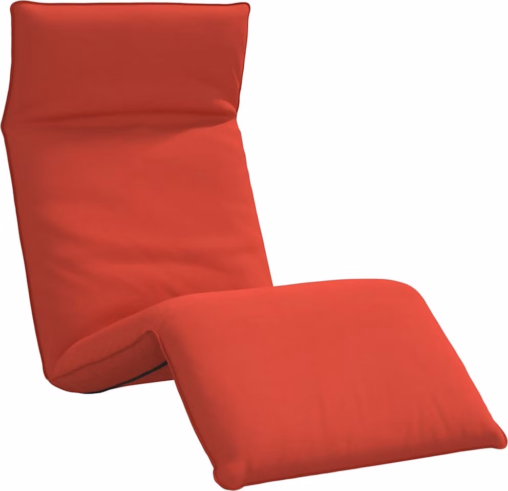Lettino Pieghevole Rosso 175x54x8,5 cm in Tessuto Oxford
