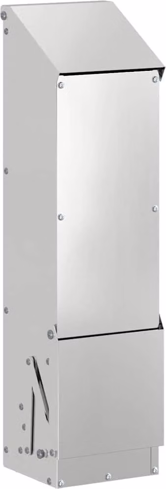 Feeder per pollo Argento 13 x 12 x 51 cm Acciaio zincato