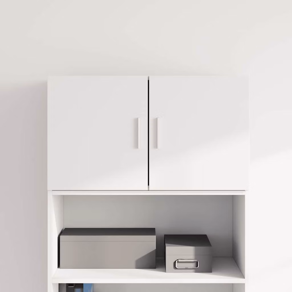 Mobile a parete vidaXL Bianco in Legno Multistrato e MDF L 70 cm x P 42,5 cm x H 40 cm