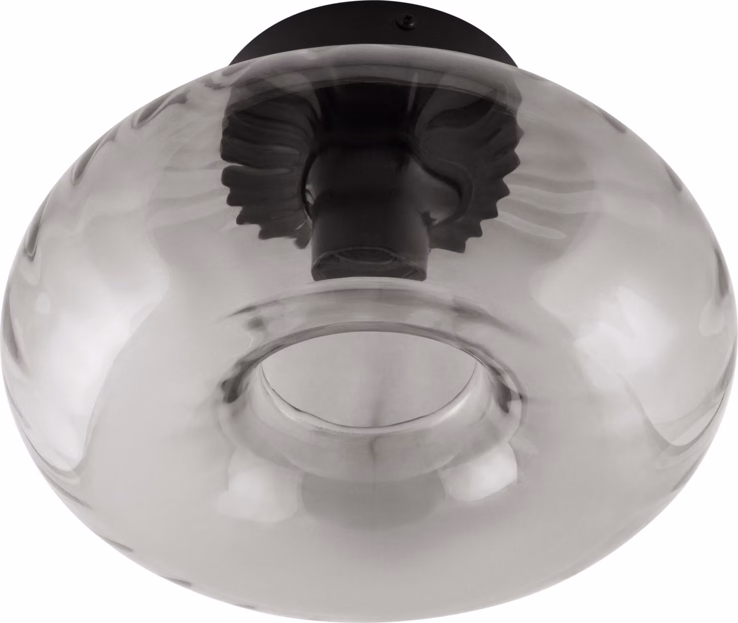 Decor Smoke Glass Soffitto E27 Nero
