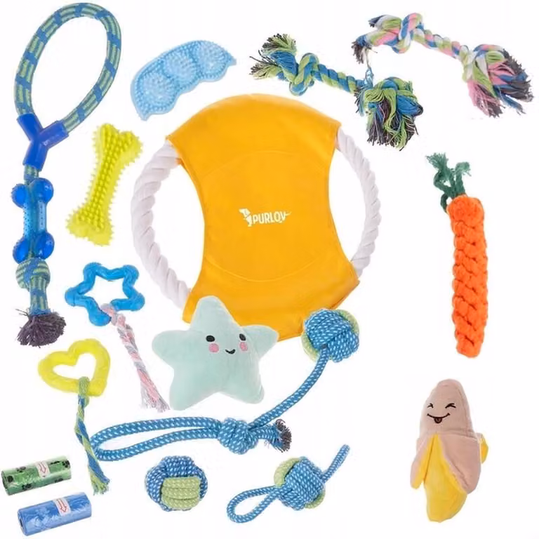 Set di 16 giocattoli per cani