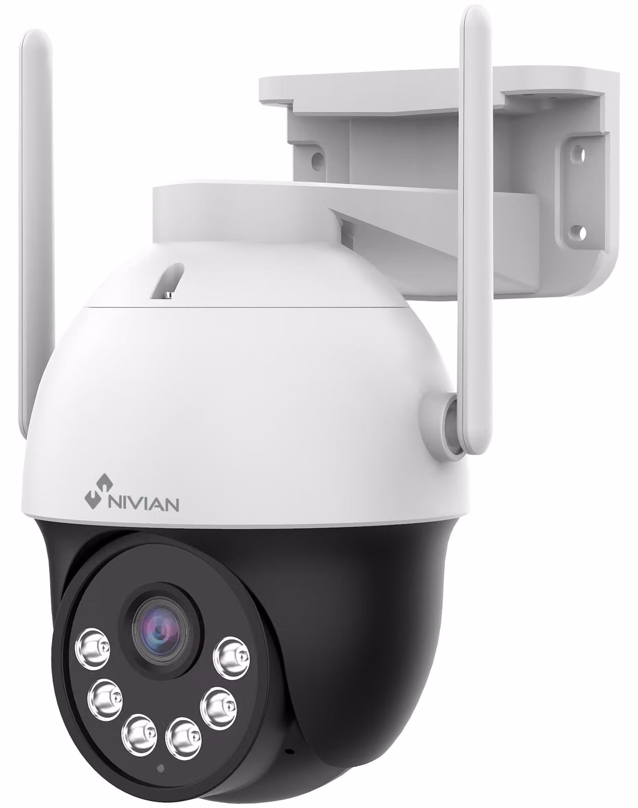 Telecamera di sicurezza esterna WLAN-6, risoluzione Super HD 2K, con visione notturna a infrarossi