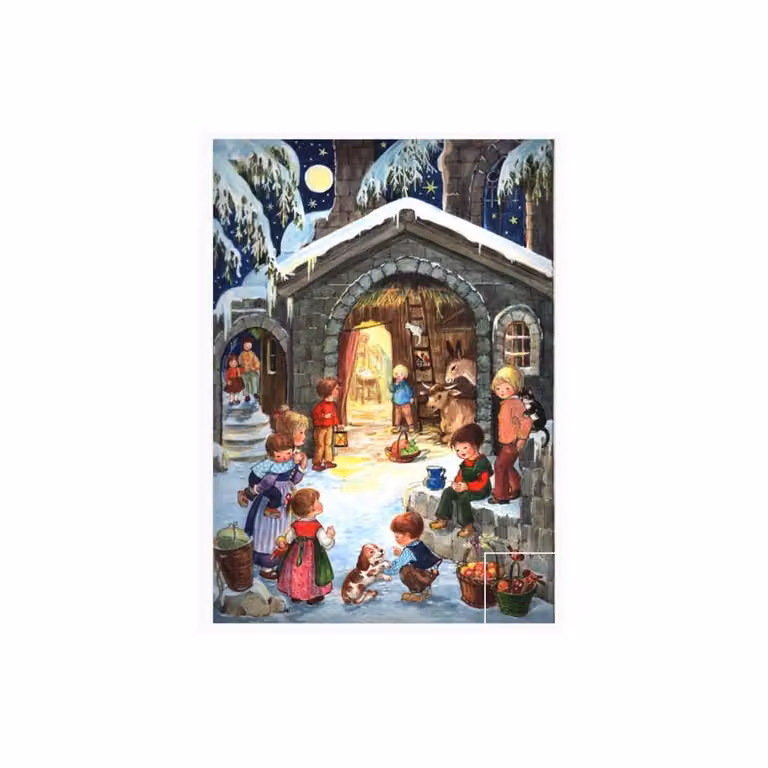 Calendario dell'Avvento "Alla stalla"