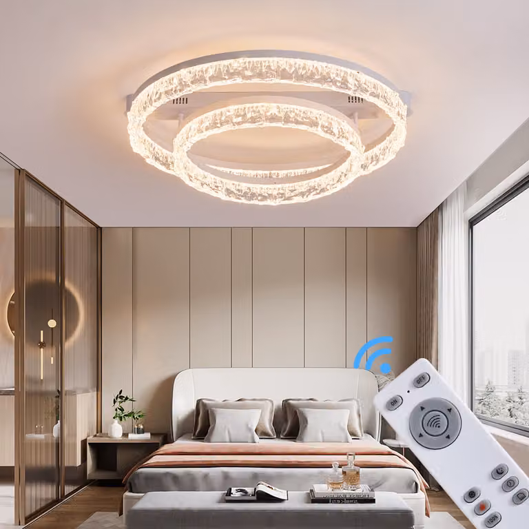 Plafoniera LED telecomando/app mobile colore della luce regolabile, LED integrato, bianco caldo o freddo TY1303-40x60 bianco