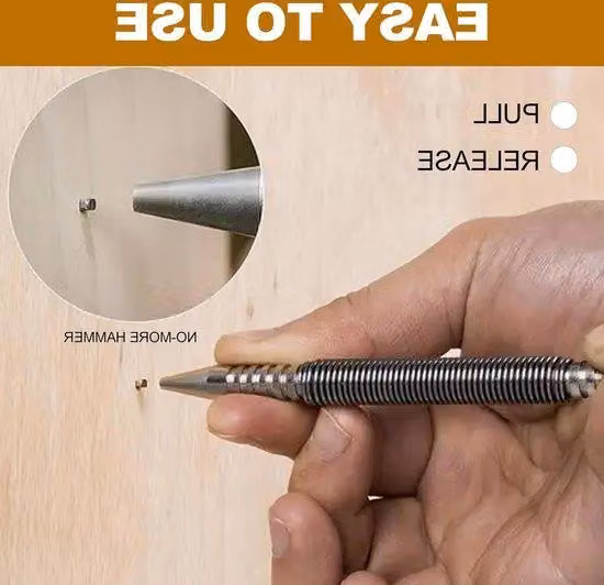 Set di chiodi a doppia testa, 2 pezzi, acciaio inossidabile, 3500 PSI, per mobili