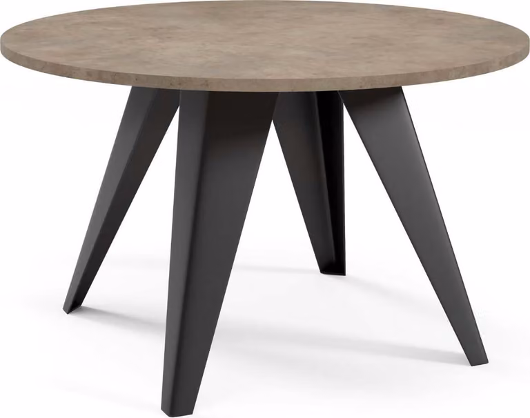 Tavolino FURNLUX Fare Grey And Black 75cm / Colore principale: Grigio / Dimensioni: 75 x 50 x 75 cm