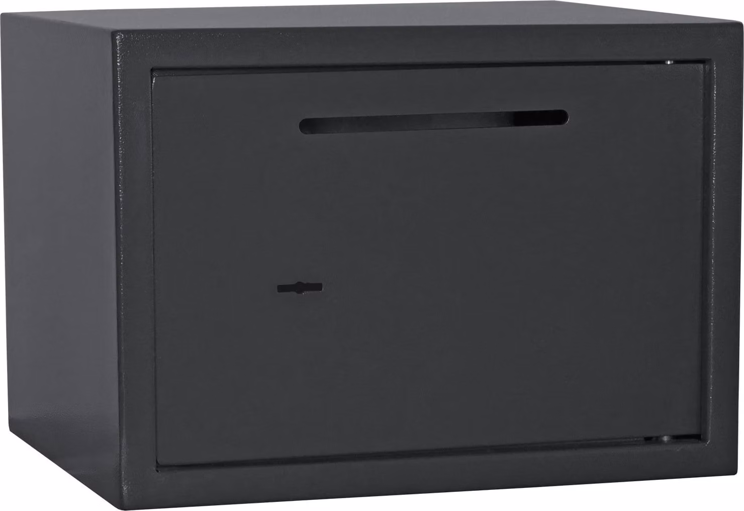 Rottner Jupiter Cassaforte per mobili a 3 scomparti con meccanismo di inserimento antracite | Cassaforte con serratura a chiave | 35 x 25 x 28 cm