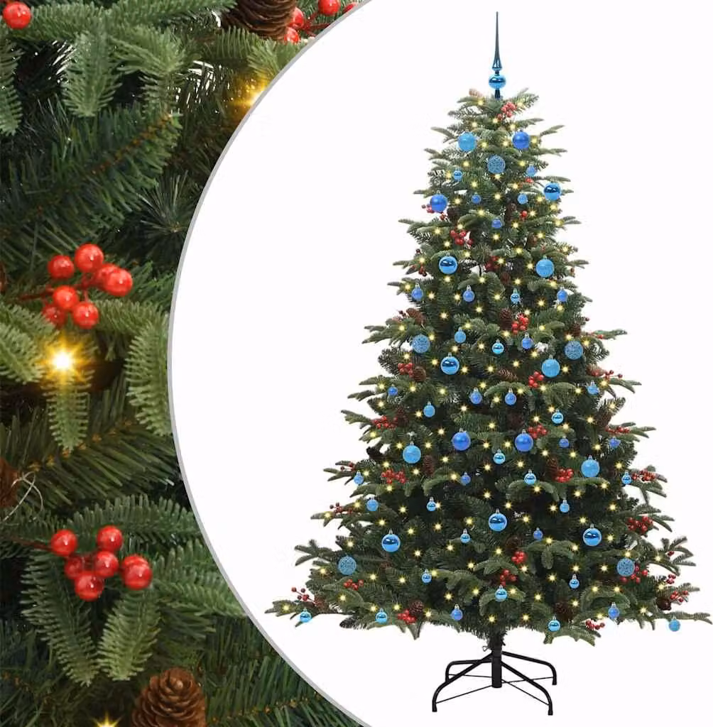 Albero di Natale artificiale con 300 LED Verde 210 cm
