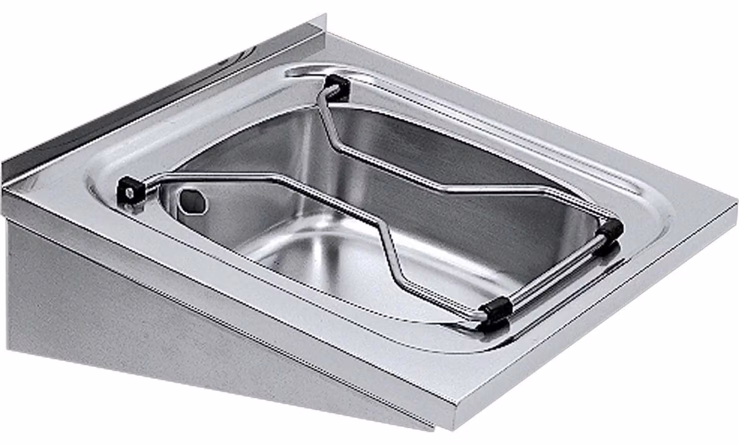 Lavello KWC AR, SIRIUS, acciaio inox, 500x180x500 mm, griglia ribaltabile
