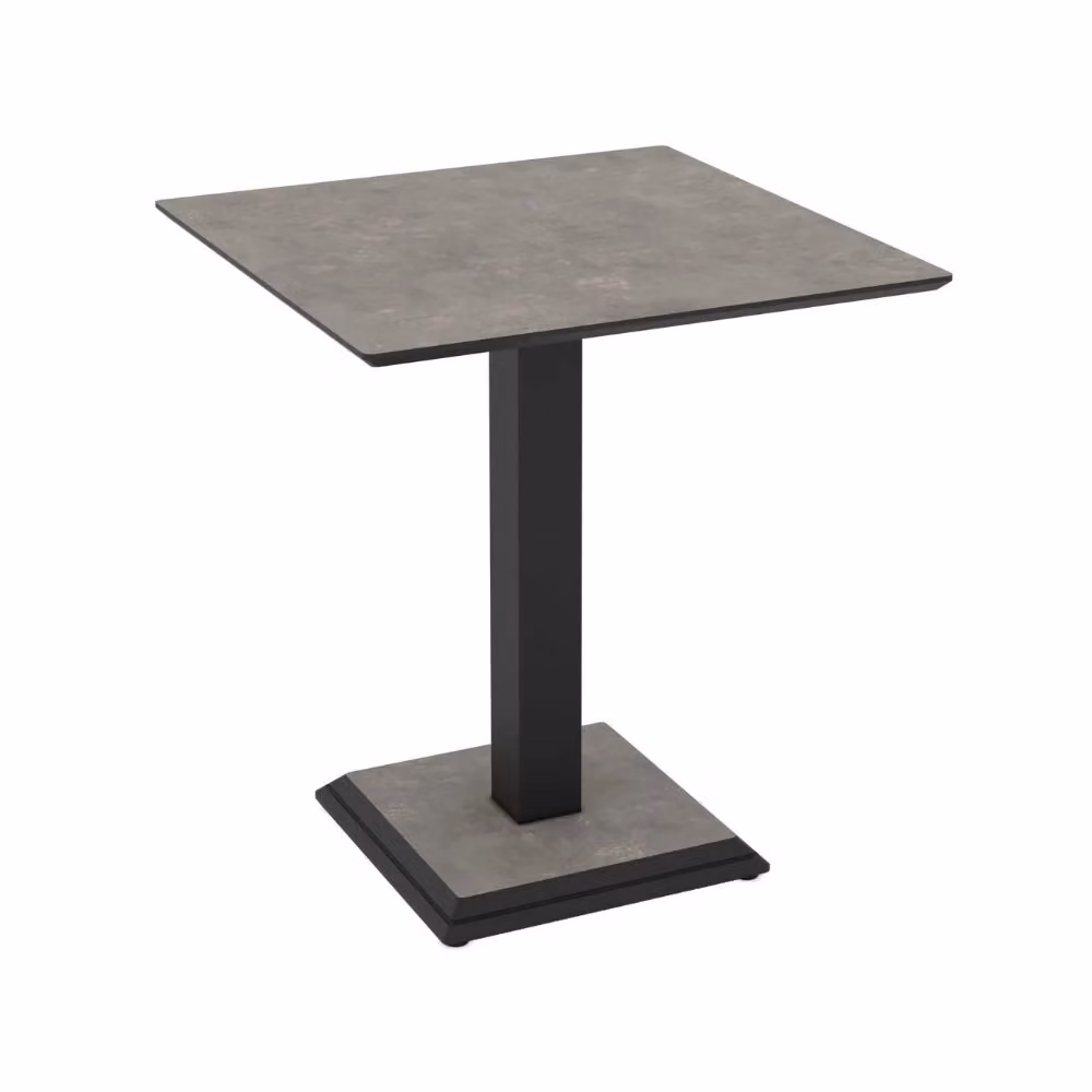 Tavolo quadrato Carvel Veriaffari grigio con finitura opaca L: 68 cm, P: 68 cm, H: 75 cm – 2
