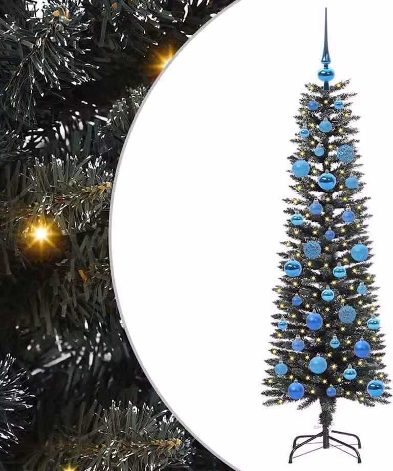 Albero di Natale artificiale con 150 LED Verde 150 cm