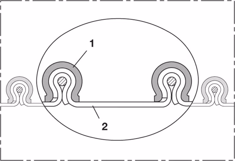 Tubo di aspirazione e di soffiaggio CP VITON 459 EC 160 mm 172,00 mm 3 m