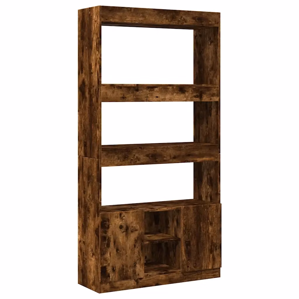 Credenza a parete vidaXL in legno rovere marrone opaco L: 92 cm, P: 33 cm, H: 180 cm – 2