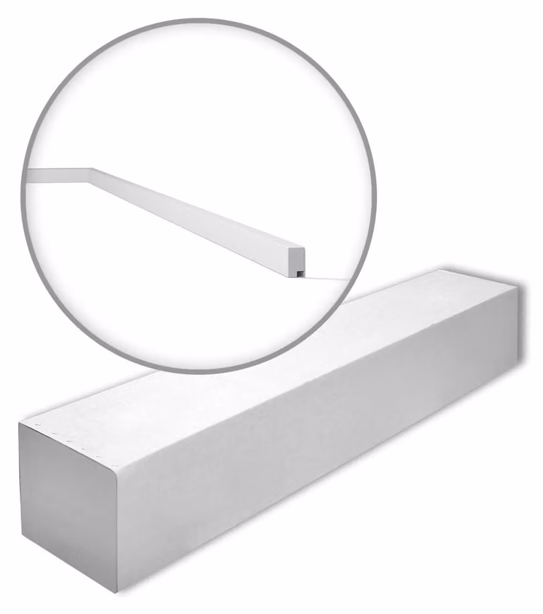 NMC FL11-box WALLSTYL Noel Marquet 1 cartone con 34 strisce decorative Modanatura per pavimenti stile moderno colore bianco | 68 m