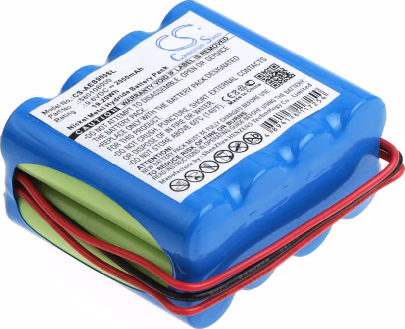 TECHTEK Batteria compatibile con [Acroprint] 175, 175 Full Power Reserve, 310, 420, ATT310, ES1000, ES900 sostituisce 58-0108-000, per 580108000, per