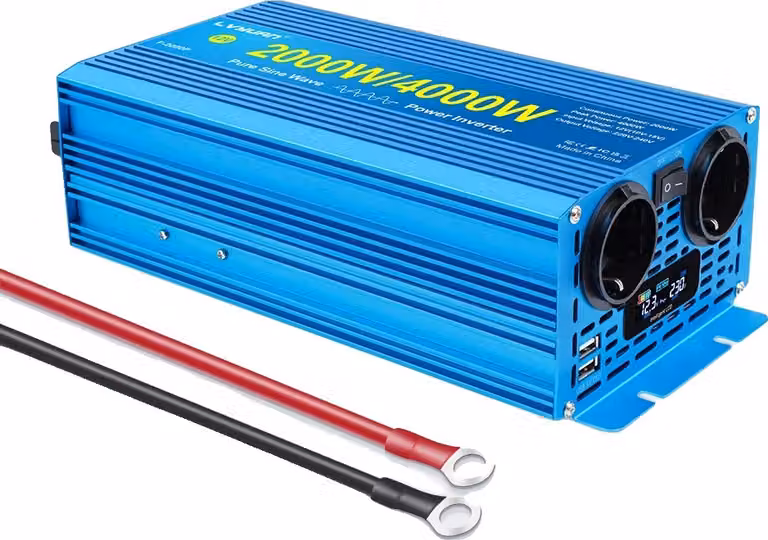 Inverter, potenza continua 2000W, potenza di picco 4000W, 4KW, 12V, 220V, 50HZ, standard europeo